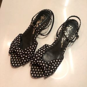 Alice + Olivia by SB polka dot wedge sandal